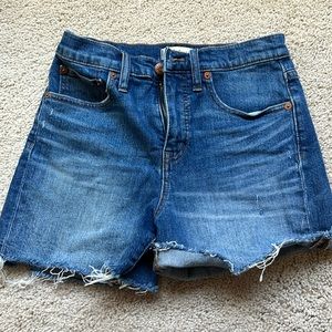 Madewell High Rise Denim Short Size 25